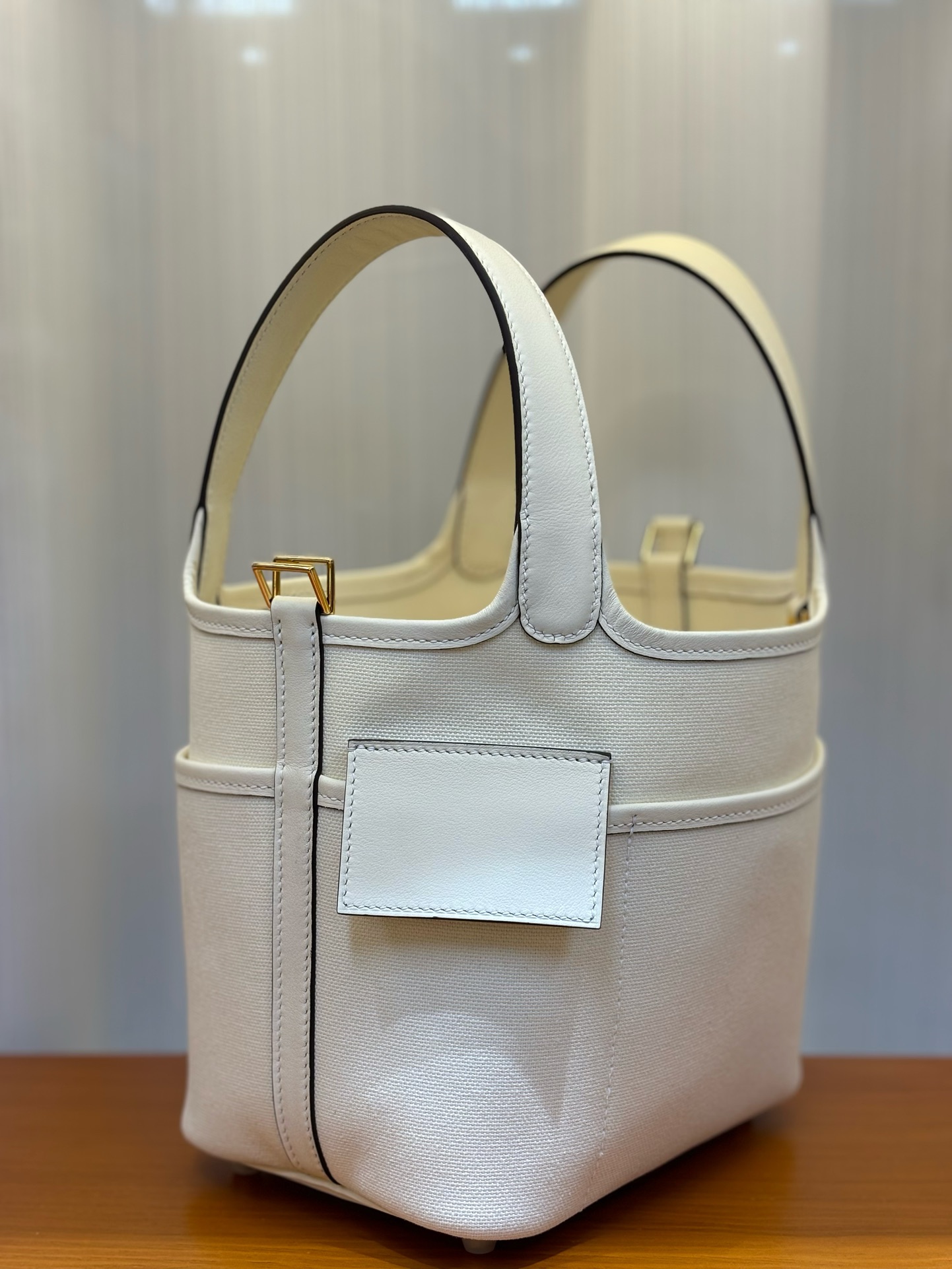 Hermes Picotin Lock 18 Pocket Bag In White 